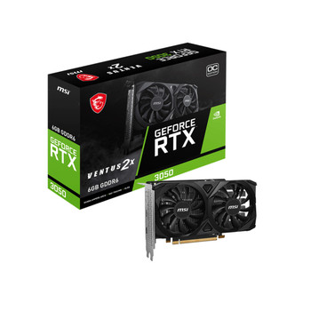 MSI VENTUS Geforce RTX 3050 2X E 6G OC Geforce RTX 3050 6 GB GDDR6 96 bit 7680 x RTX 3050 VENTUS 2X E 6G OC