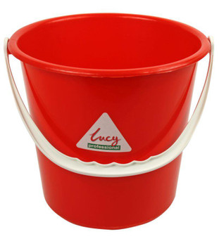 Valuex Plastic Bucket 10 Litre With Handle Red - 0907014 0907014