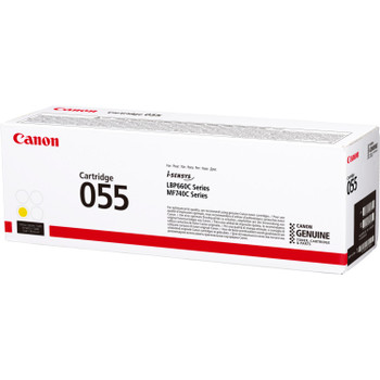 Canon 055Y Yellow Standard Capacity Toner Cartridge 2.1K Pages - 3013C002 3013C002