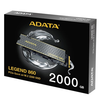 Adata Legend 860 SLEG-860-2000GCS 2Tb Nvme Ssd Pcie Gen4 M.2 Interface 2280 Read SLEG-860-2000GCS