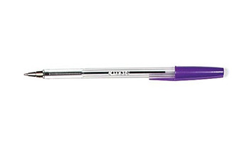 Valuex Ballpoint Pen 1.0Mm Tip 0.7Mm Line Violet Pack 50 864017