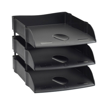 Avery Dtr Eco Letter Tray A4/Foolscap Portrait Black DR100BLK