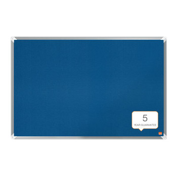 Nobo Premium Plus Blue Felt Noticeboard Aluminium Frame 900X600mm 1915188 1915188