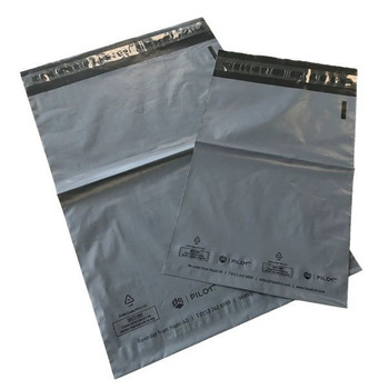 Pilot Grey/Black Opaque Polythene Mailing Bags With Self-Adhesive Strip On Lip 2 PMS229G