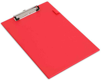 Rapesco Foldover Clipboard A4 Red VFDCB0R3