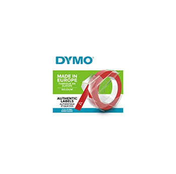 Dymo S0898150 White on Red Embossing Tape S0898150 Dymo S0898150 White on Red Embossing Tape S0898150