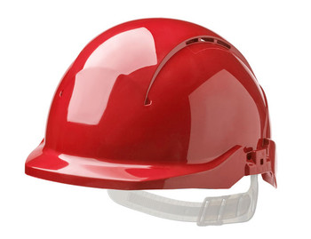 Centurion Concept Reduced Peak Vented Safety Helmet Red CNS08CRF