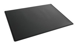 Durable Non-Slip Desk Mat With Transparent Overlay 65 X 50Cm Polypropylene Black 723301