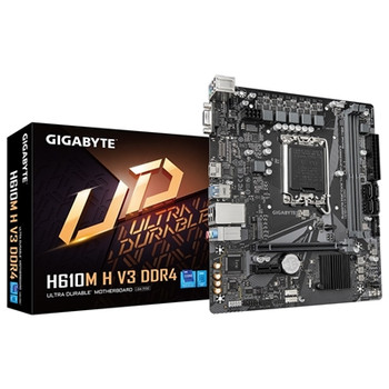 Gigabyte H610M H V3 DDR4 Intel 1700 Socket Motherboard Micro-Atx 2X Ddr4 Slots 1 H610M H V3 DDR4