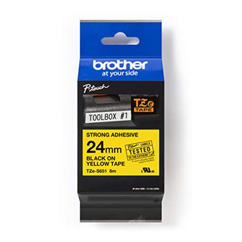 Brother TZES651 Black on Yellow TZES651 Brother TZES651 Black on Yellow TZES651