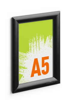 Durable Aluminium Snap Frame A5 Black - 479501 479501