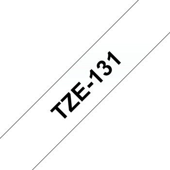 Brother Labelling Tape 12mm Black on transparent Continuous label TZe Grey Therm TZE131
