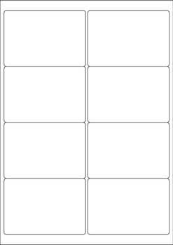 Valuex Multipurpose Label 99.1X67.7Mm 8 Per A4 Sheet White Pack 800 15152SM