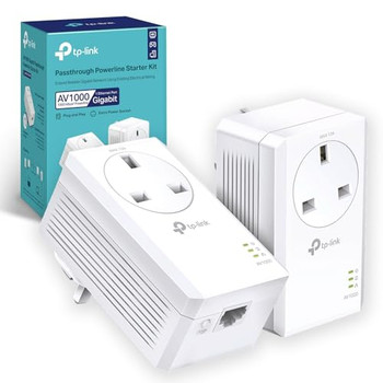 Av1000 Gb Passthrough Powerline Starter TL-PA7017P KIT