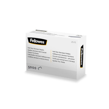 Fellowes 26/6 Half Strip Staples Pack 5000 5117601 5117601