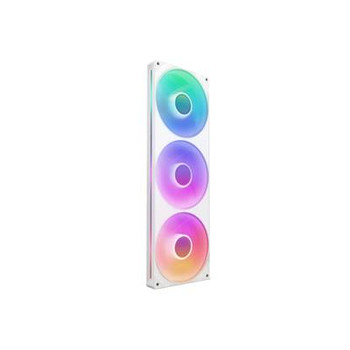 Nzxt F420 Rgb Core 420Mm White Single-Frame Triple Fan Unit RF-U42HF-W1
