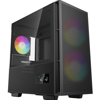 Deepcool Ch360 Digital Gaming Case: Black Mid Tower With Tempered Glass Side Win CH360-BKAPE3D-G-1