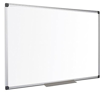 Bi-Office Maya Non Magnetic Melamine Whiteboard Aluminium Frame 1800X1200mm MA2712170