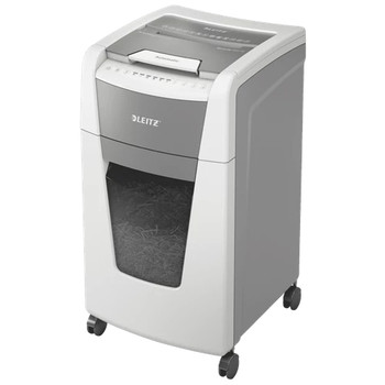 Leitz IQ Autofeed Office 300 Automatic Micro Cut Paper Shredder P5 60L - White 8 80161000