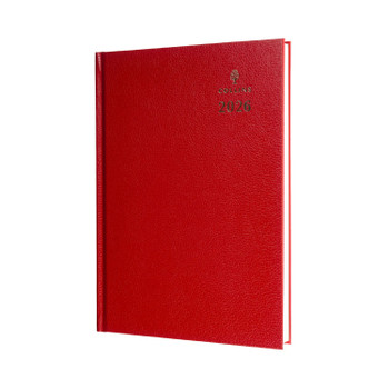 Collins 44 Desk Diary A4 Day To Page 2026 Red 44.15-26 822174