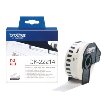 Brother Continuous Paper Tape Black on white DK Black White Direct thermal Broth DK22214