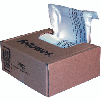 Fellowes Shredder Waste Bag 23-28 Litre Clear Pack 100 36052 36052