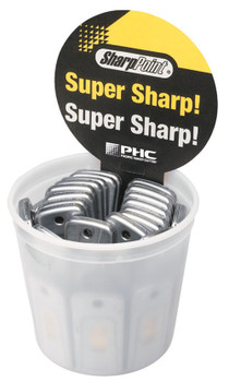 Phc Counter Top Display Bucket With Metal Scrapers With Brass Slider Grey BU-MS-410