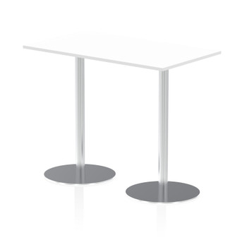 Dynamic Italia 1400 X 800Mm Poseur Rectangular Table White Top 1145Mm High Leg I ITL0276 Dynamic Italia 1400 X 800Mm Poseur Rectangular Table White Top 1145Mm High Leg I ITL0276