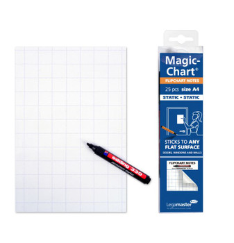 Legamaster Magic-Chart Notes Gridded Flipchart Foil A4 LEGA159000A4