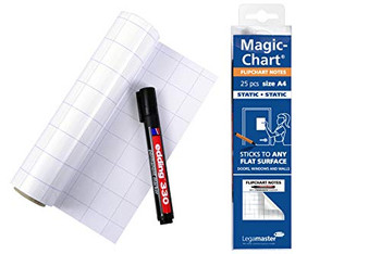 Legamaster Magic-Chart Notes Gridded Flipchart Foil A4 LEGA159000A4