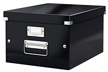 Leitz 60440095 Click and Store WOW Medium Storage Box Black 60440095
