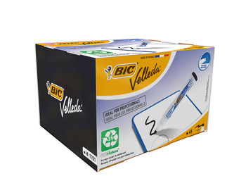 Bic Velleda 1701 Whiteboard Marker Bullet Tip 1.5Mm Line Black Pack 48 927258