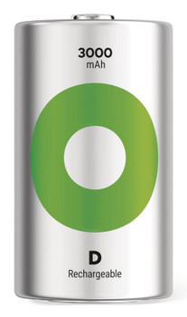 GP 201250 Recyko D-battery 3000mAh NiMH 201250