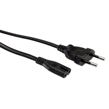 Value 19.99.2089 Euro Power Cable. 2pin. 19.99.2089