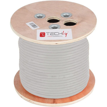 Techly ITP-C5F-305-RIS Networking Cable Grey 305 M ITP-C5F-305-RIS