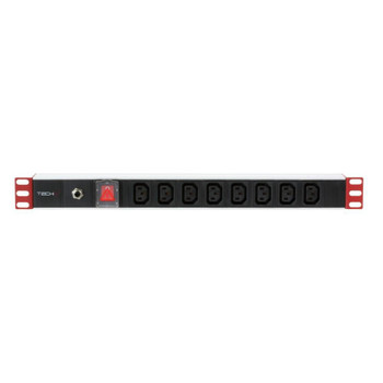 Techly I-CASE STRIP-813T Rack 19" Power Strip 1U 8 I-CASE STRIP-813T