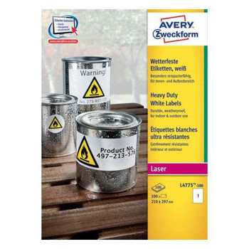Avery L4775-100 Self-Adhesive Label Rounded L4775-100