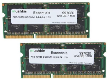 Mushkin 997020 So-Dimm 16Gb Ddr3 Essentials 997020 Mushkin 997020 So-Dimm 16Gb Ddr3 Essentials 997020