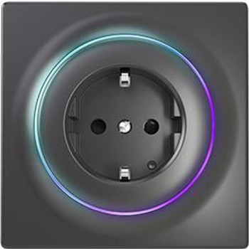Fibaro FGWOF-011-8 Socket-Outlet Type F Black FGWOF-011-8