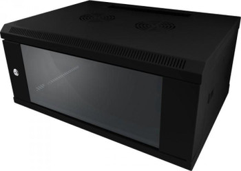 ALLNET ALL-SMC6612SCHWARZ Rack Cabinet 12U Wall Mounted ALL-SMC6612SCHWARZ