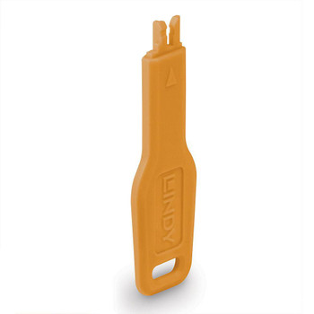Lindy 47896 RJ45 Port Blocker key. Orange 47896