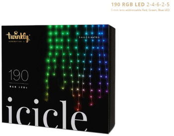 Twinkly TWI190STP-TEU icicle 190 Classic LED RGB TWI190STP-TEU Twinkly TWI190STP-TEU icicle 190 Classic LED RGB TWI190STP-TEU