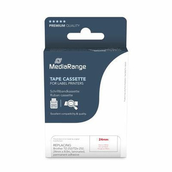 MediaRange MRBTZ252 Printer Ribbon Red MRBTZ252