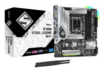 Asrock B760M STEEL LEGEND WIFI Intel B760 Lga 1700 Micro Atx B760M STEEL LEGEND WIFI