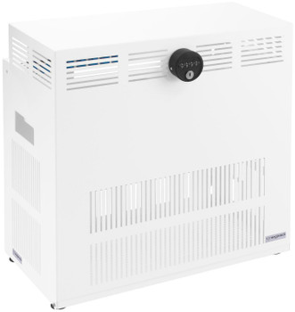Rackmount IT ER-E4-WHT EagleRack Closed with Lock - ER-E4-WHT