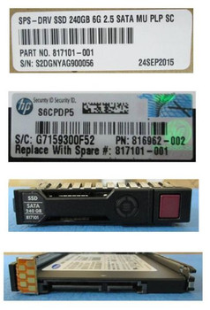 Hewlett Packard Enterprise 817101-001-RFB hot-plug SSD 240GB 2.5" SFF 817101-001-RFB