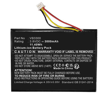 CoreParts MBXCAM-BA554 Battery 3.8V 3000mAh 11.40Wh MBXCAM-BA554