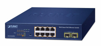 Planet GS-2210-8P2S 8-Port 10/100/1000T 802.3at GS-2210-8P2S