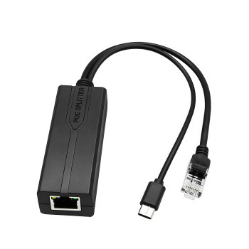 MicroConnect MC-POESPLITTER-C 1000Mbit POE Splitter USB-C MC-POESPLITTER-C