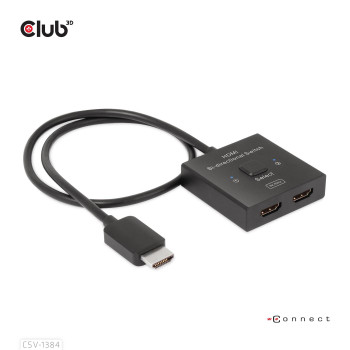 Club3D CSV-1384 Hdmi 2-In-1 Bi-Directional CSV-1384